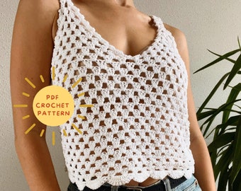 Crochet Top Pattern Sleeveless// Donna // Summer Crochet