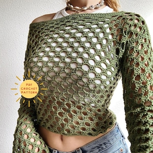 Honeycomb Sweater Pattern/mesh Crochet Sweater Pattern/shrug