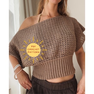 Athena blouse crochet pattern/ Crochet tutorial with pictures/ Crochet top pattern