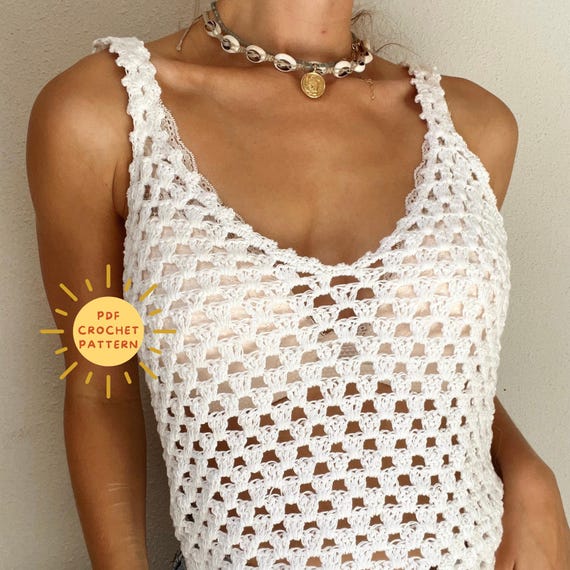 Crochet Top Pattern Sleeveless// Donna // Summer Crochet Pattern