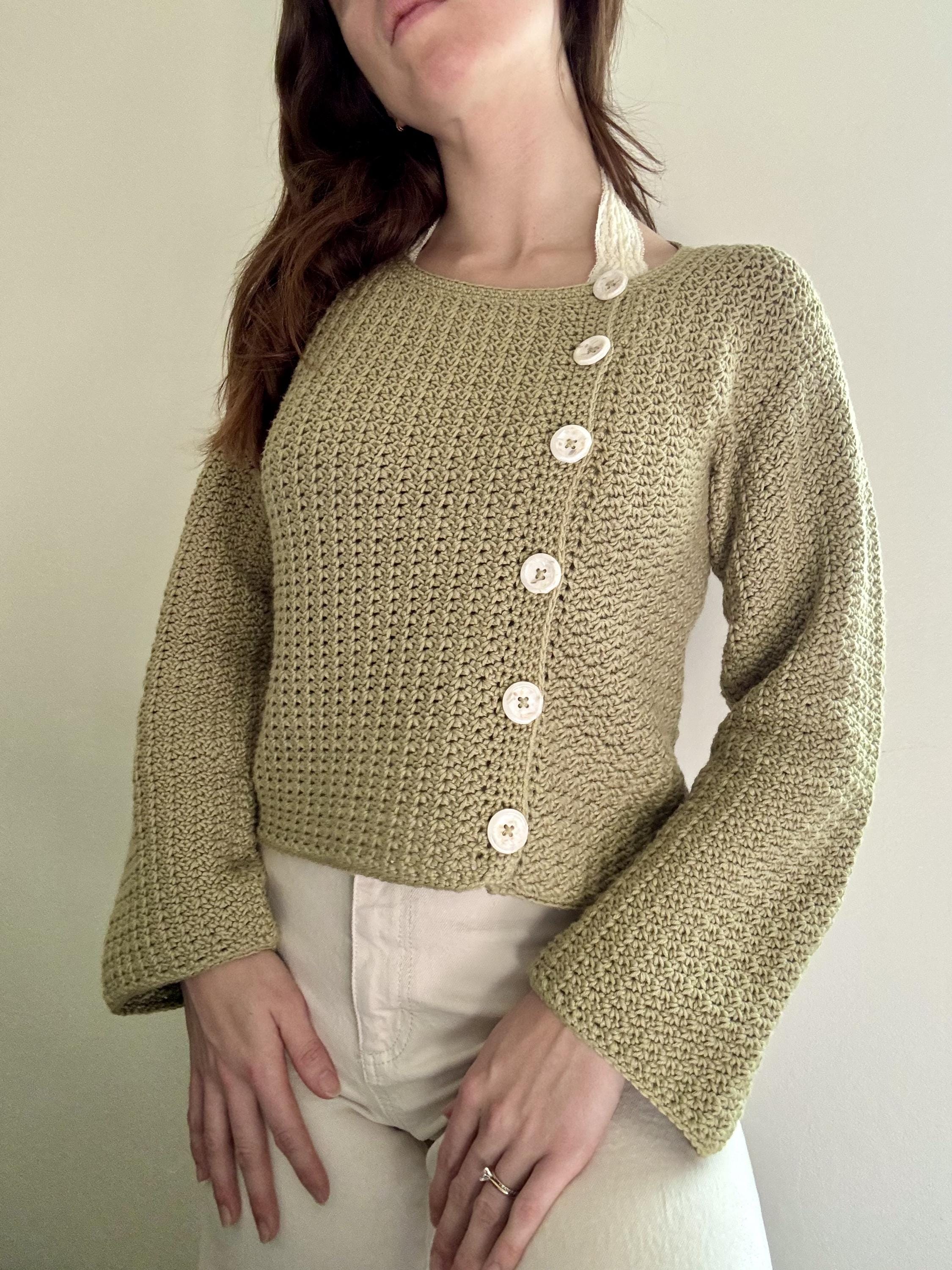Buy Off-set Cardigan Crochet Pattern/ Asymmetric Cardigan Pattern