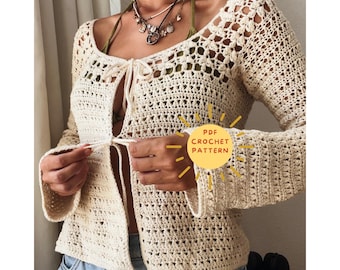 Laura cardigan crochet pattern/ juuulmakes crochet tutorial