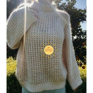 Rory sweater crochet pattern/ Crochet sweater raglan/ Easy crochet tutorial with video's