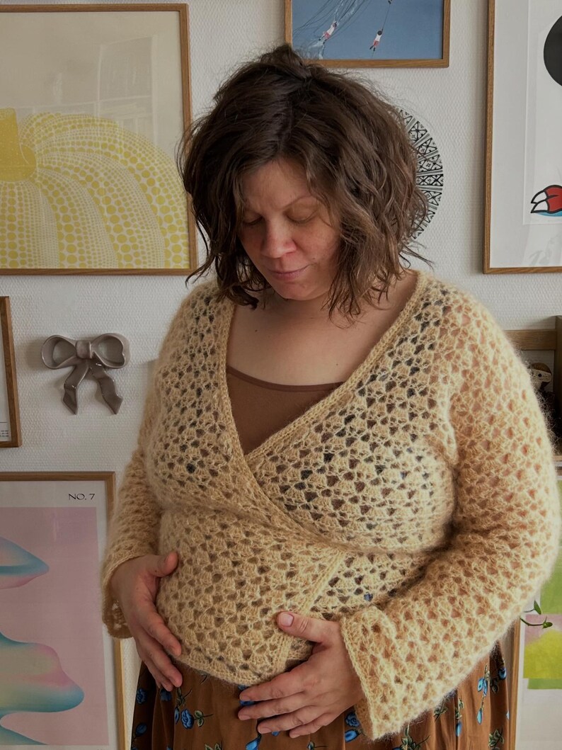 Häkelanleitung für den Charlotte-Wickelpullover / Häkeltutorial von Juuulmakes / Häkelpullover / Häkelstrickjacke Bild 6
