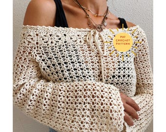 Cara blouse crochet pattern/ crochet tutorial with pictures/Juuulmakes