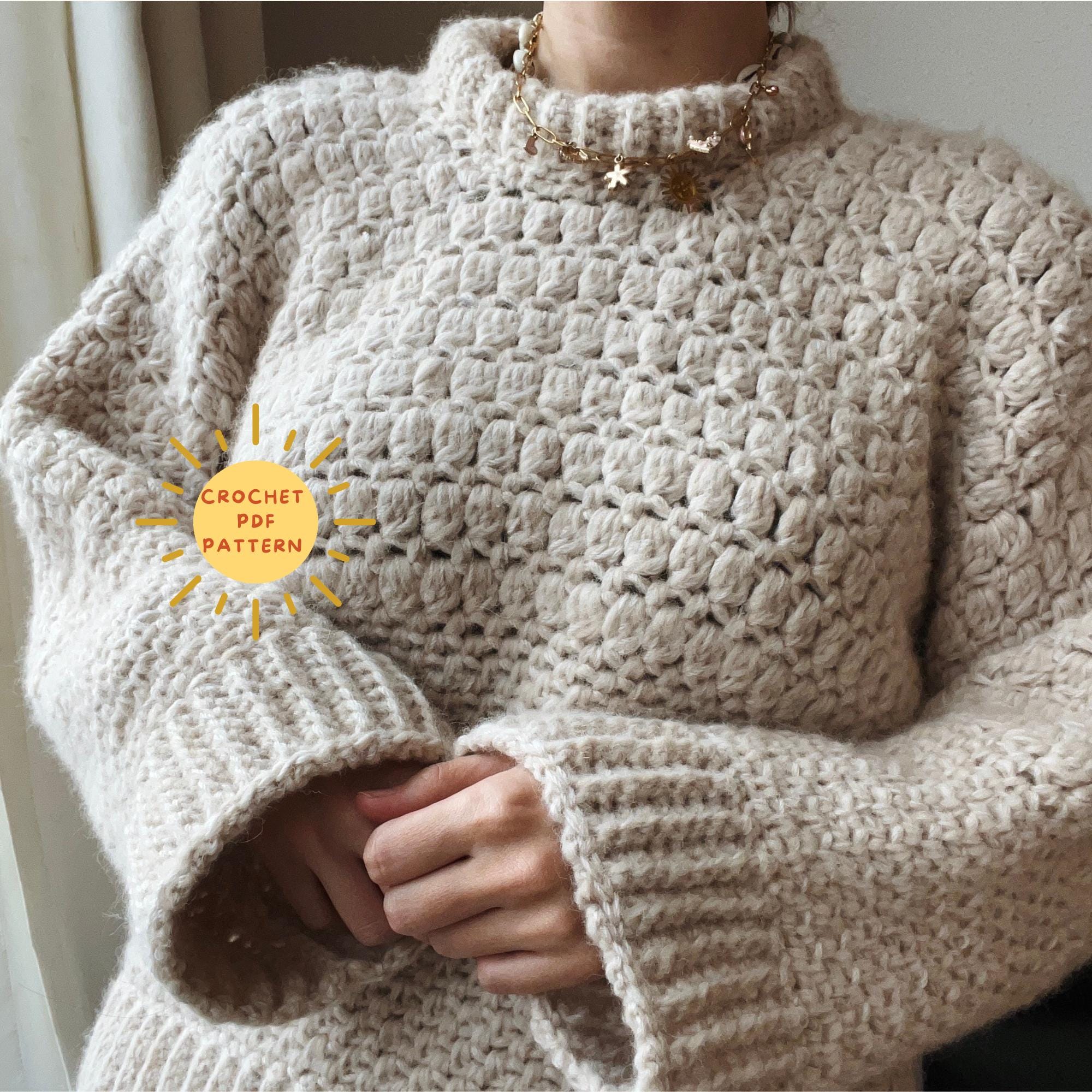 30 Crochet Sweater Patterns to Stitch Cozy Pullovers, Cardigans, and Statement Layers 30 Rocky Road Sweater Crochet Pattern