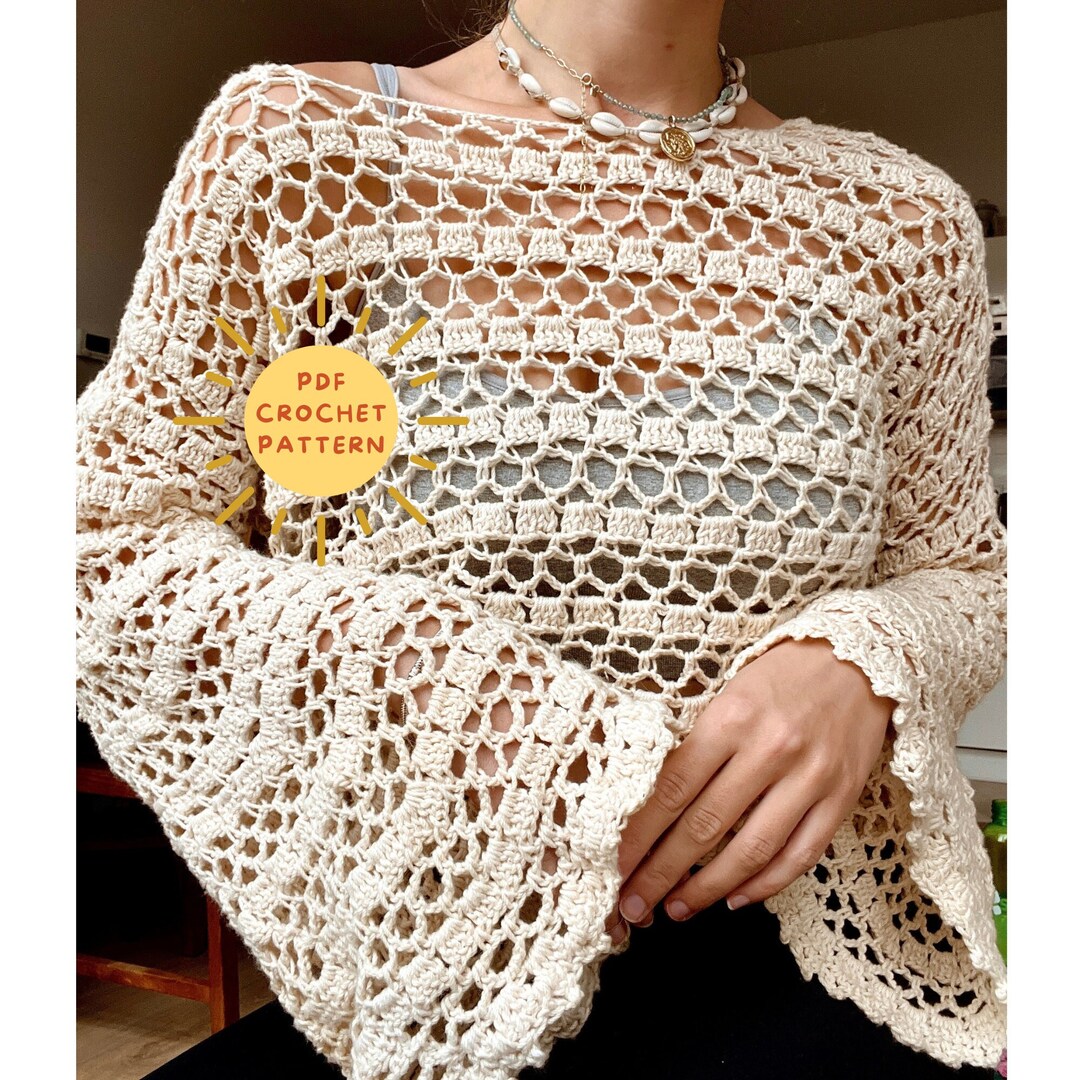 Leah Crochet Sweater main image 1