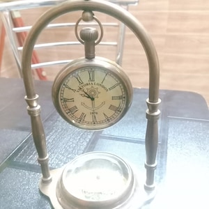 Vintage table clock antique look office home decor items