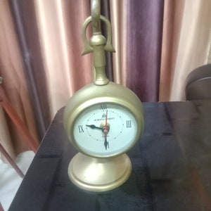 Vintage table clock antique look office home decor items