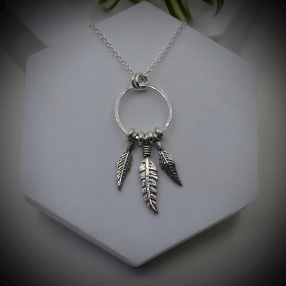 Dream Catcher Necklace, Sterling Silver Dream Catcher Necklace