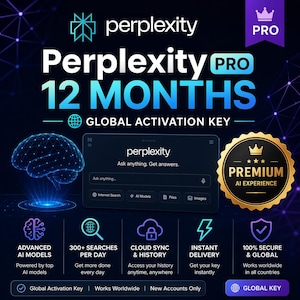 Perplexity Pro 12 month (1 Year Global Activation Key)