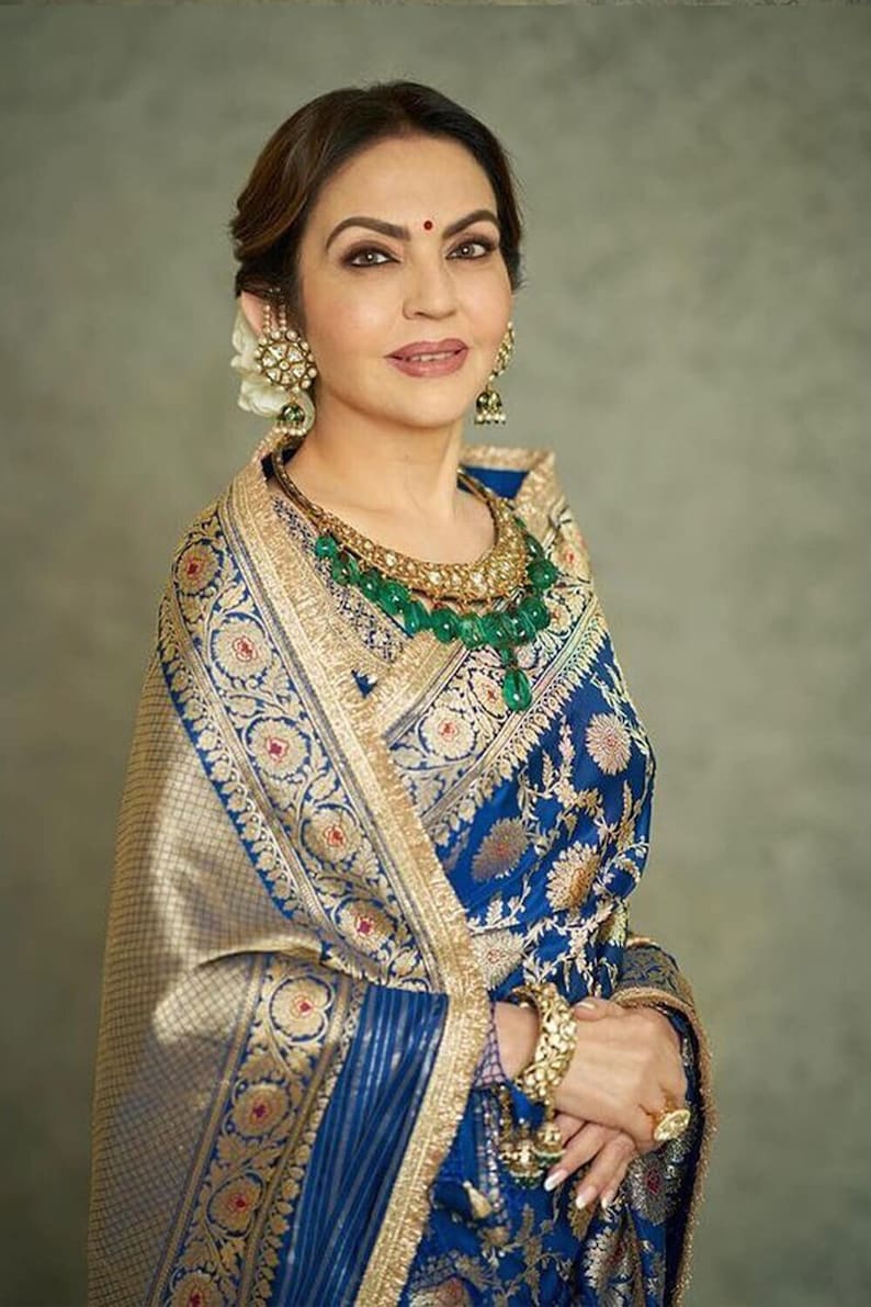Nita Ambani Katan Silk Saree