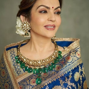 Nita Ambani Banarasi Handloom Pure Katan Silk Saree | Handwoven Celebrity Inspired Banarasi Saree From The Master Weavers Of Banaras image 3