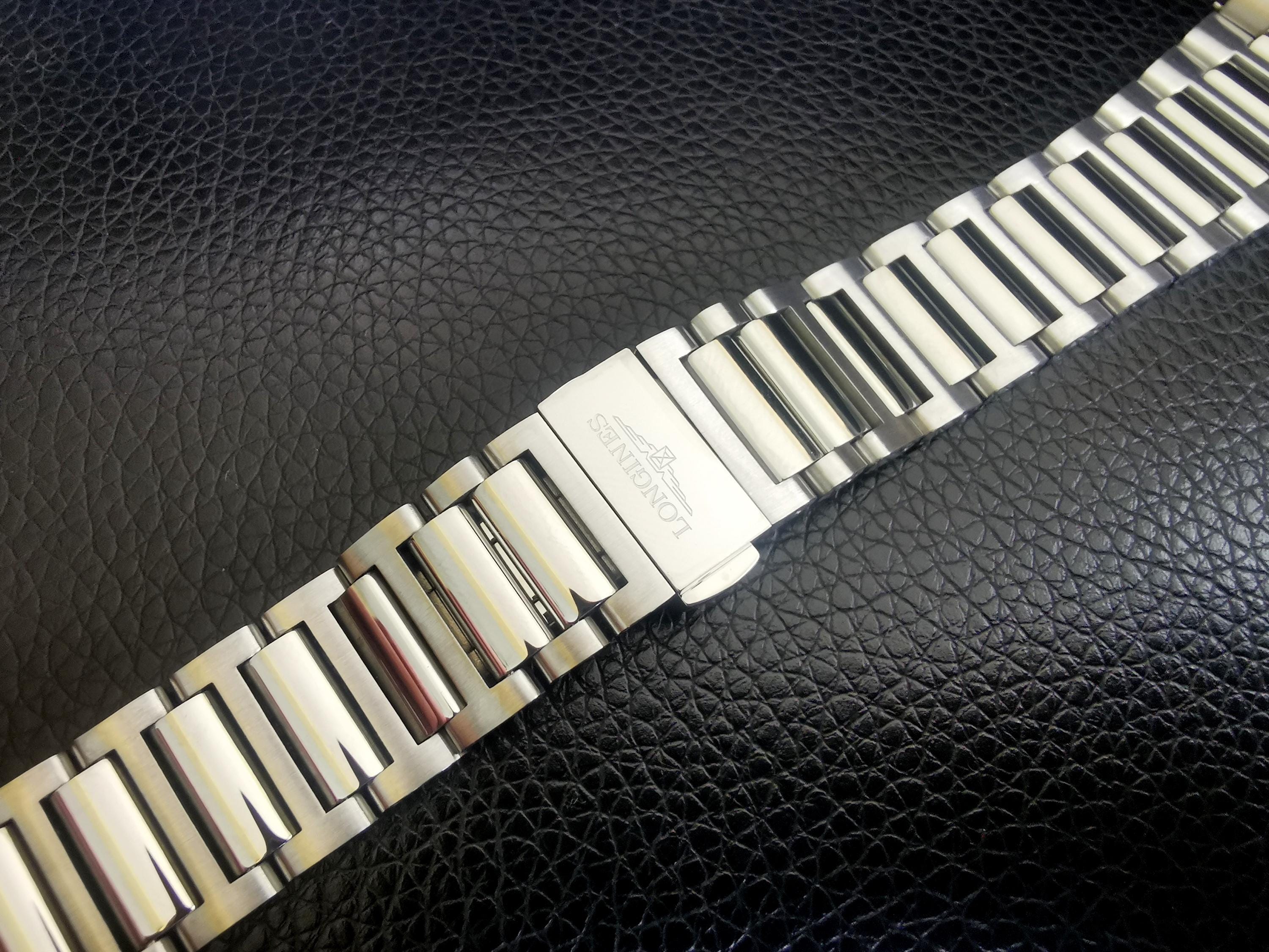 21mm Bracelet for Longines Conquest Chronograph L3 38mm Watch Stainless Steel