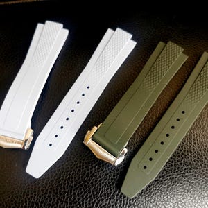 ロンジン コンクエスト L3 ウォッチ 22 mm 用 FKM ラバーバンド