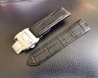 Leather Band for Cartier Santos 100 Watch 20/23/25mm