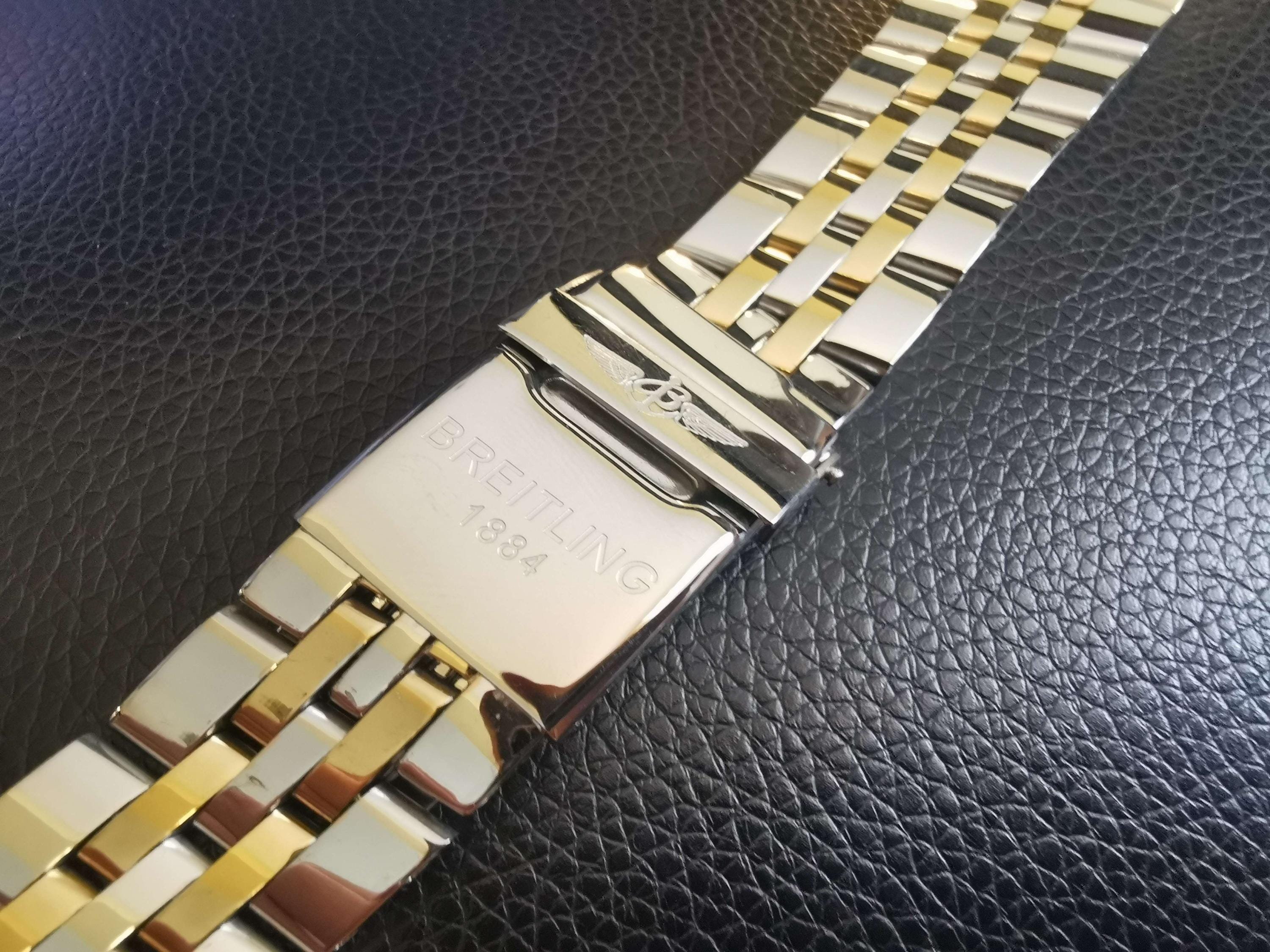 Bracelet Breitling En Cuir Crocodile - Modèle 22-18, Occasion, Référence BRE2218_37613780