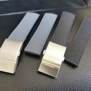 Rubber strap for Longines Conquest HydroConquest L3 Watch 21mm