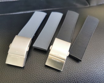 Rubber strap for Longines Conquest HydroConquest L3 Watch 21mm