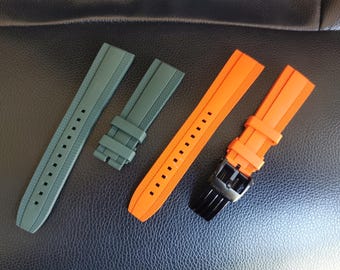 Correa de caucho FKM para Breitling Avenger Navitimer Superocean - 20 mm/22 mm