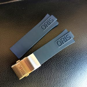 Bracelet en caoutchouc 24-11 mm pour montre de plongée Oris Aquis