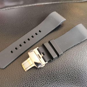 20/23mm Rubber Strap for Cartier Santos 100 Watch