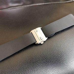 25mm Rubber Strap for Cartier Santos 100 Watch
