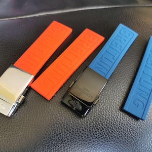 Rubber Strap for Breitling Avenger Navitimer Superocean 20/22/24mm