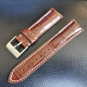 Leren band voor Breitling Avenger Navitimer Superocean 20 mm 22 mm 24 mm