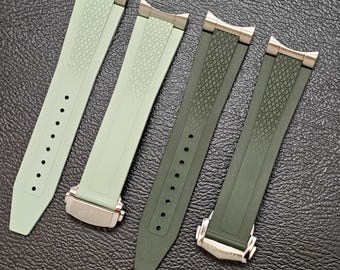 FKM Rubber Strap for Longines Conquest L3.830 L3.835 L3.790 - 21mm/22mm