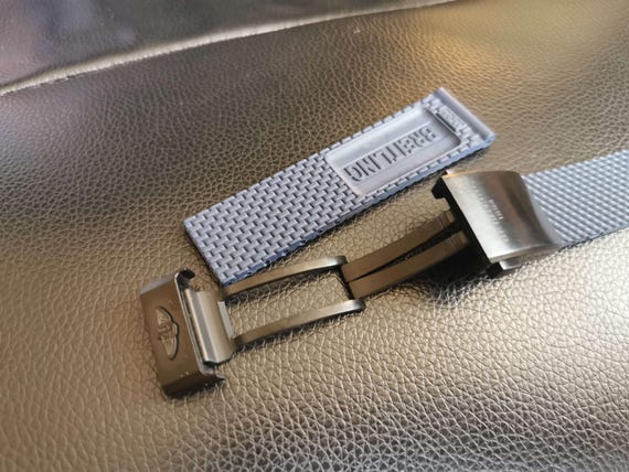 Strap for Breitling Navitimer Avenger Superocean 22/24mm -Silicone Rubber