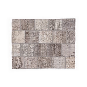 5&#39; x 6&#39; 6&#39;&#39; Tapete Oriental Patchwork Lã Atada à Mão em Algodão