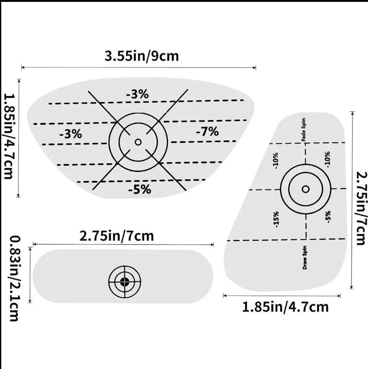 Golf Impact Stickers - High-resolution Strike Stickers for Iron, Wood ...