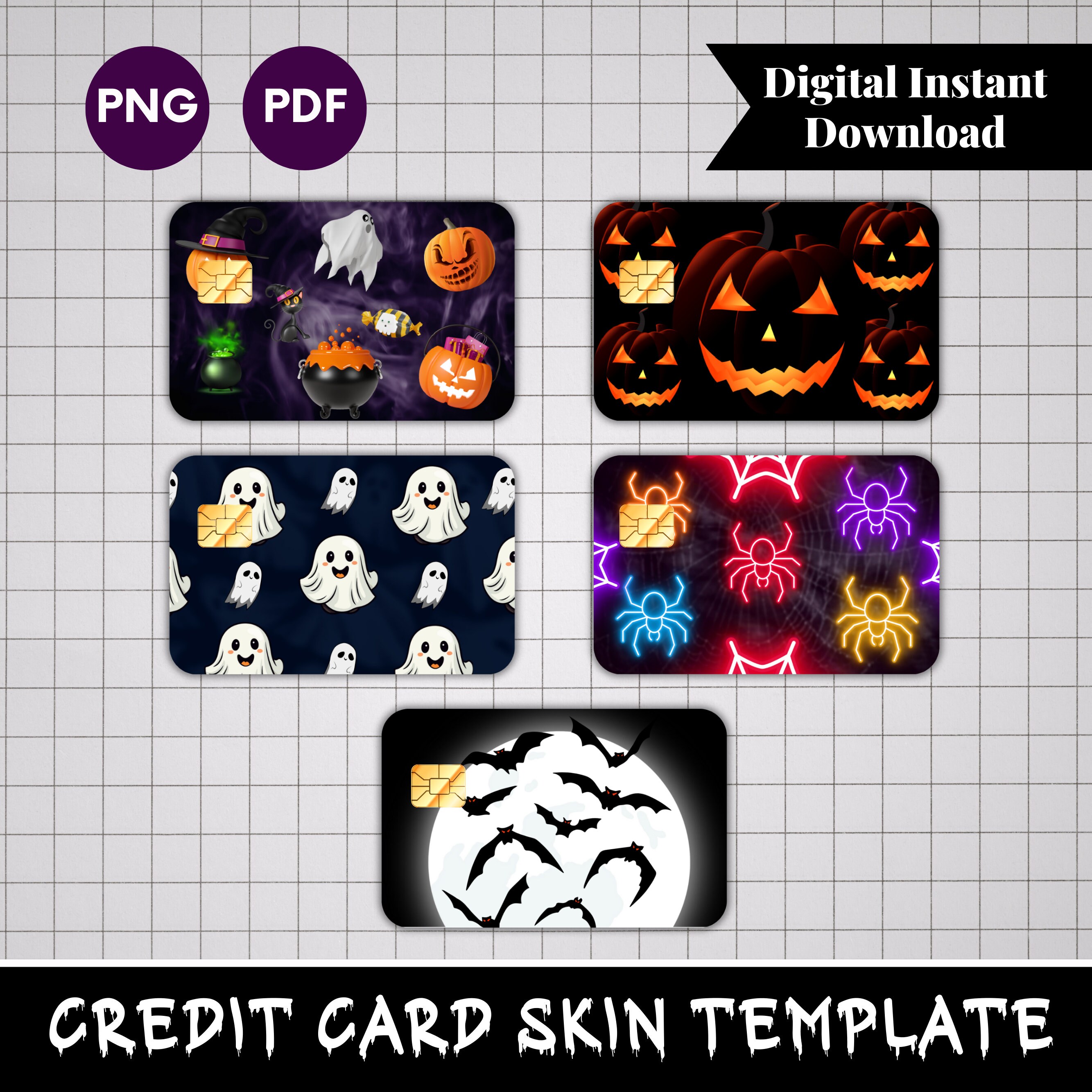 credit card skin template