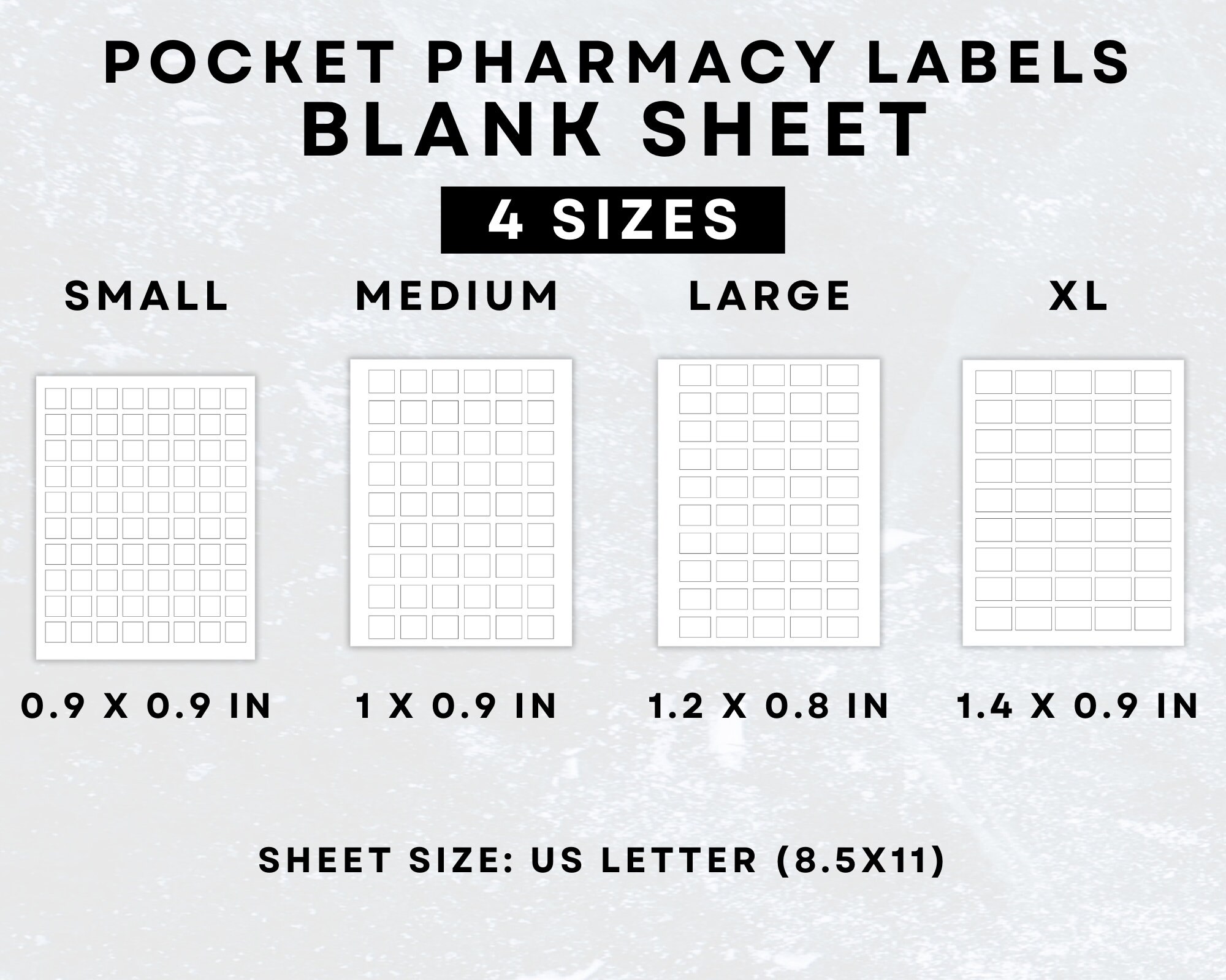 610 Pocket Pill Labels for Pill Organizer in Canva. Pocket Etsy