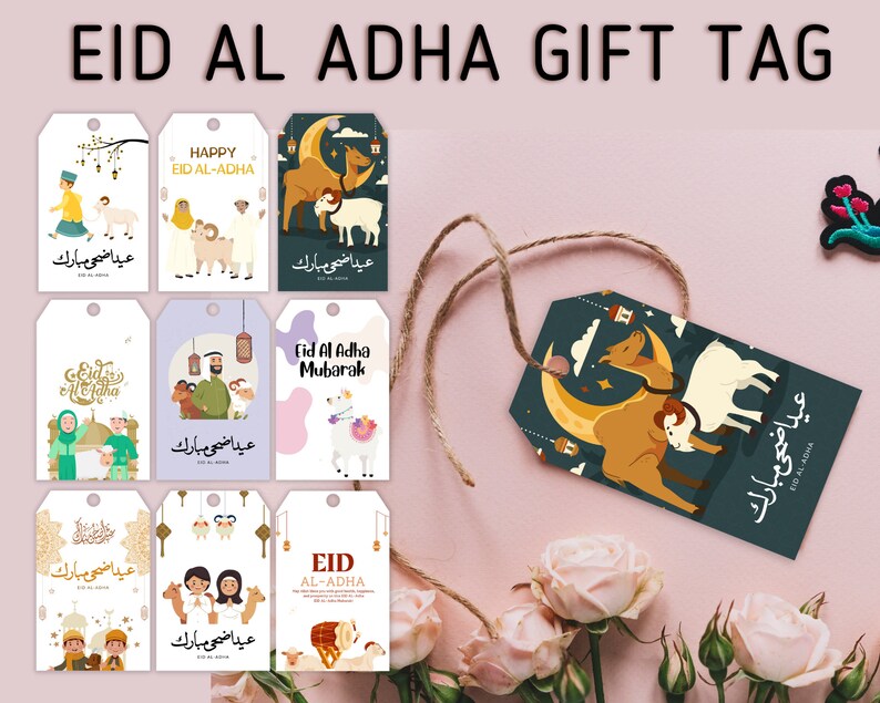 EID Gift Tags Editable and Printable Unique Eid Gift Tags - Etsy Australia