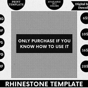 Rhinestone Blank Template Bundle, Rhinestone SVG, Cricut, Silhouette ...