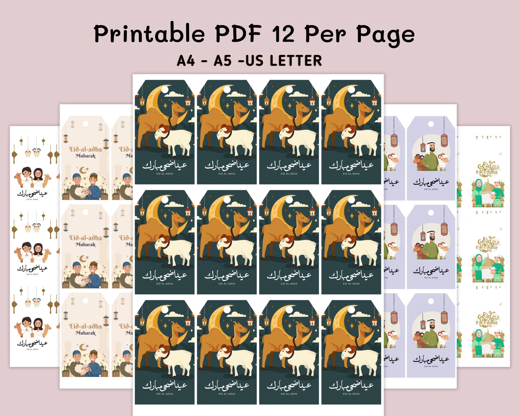 EID Gift Tags Editable and Printable Unique Eid Gift Tags - Etsy Australia