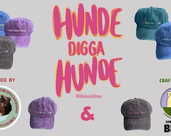 Embroidered Vintage Cap - "Hunde Digga Hunde" | various colors | exclusive collab with wildnisaufpfoten - only now and only for 4 weeks