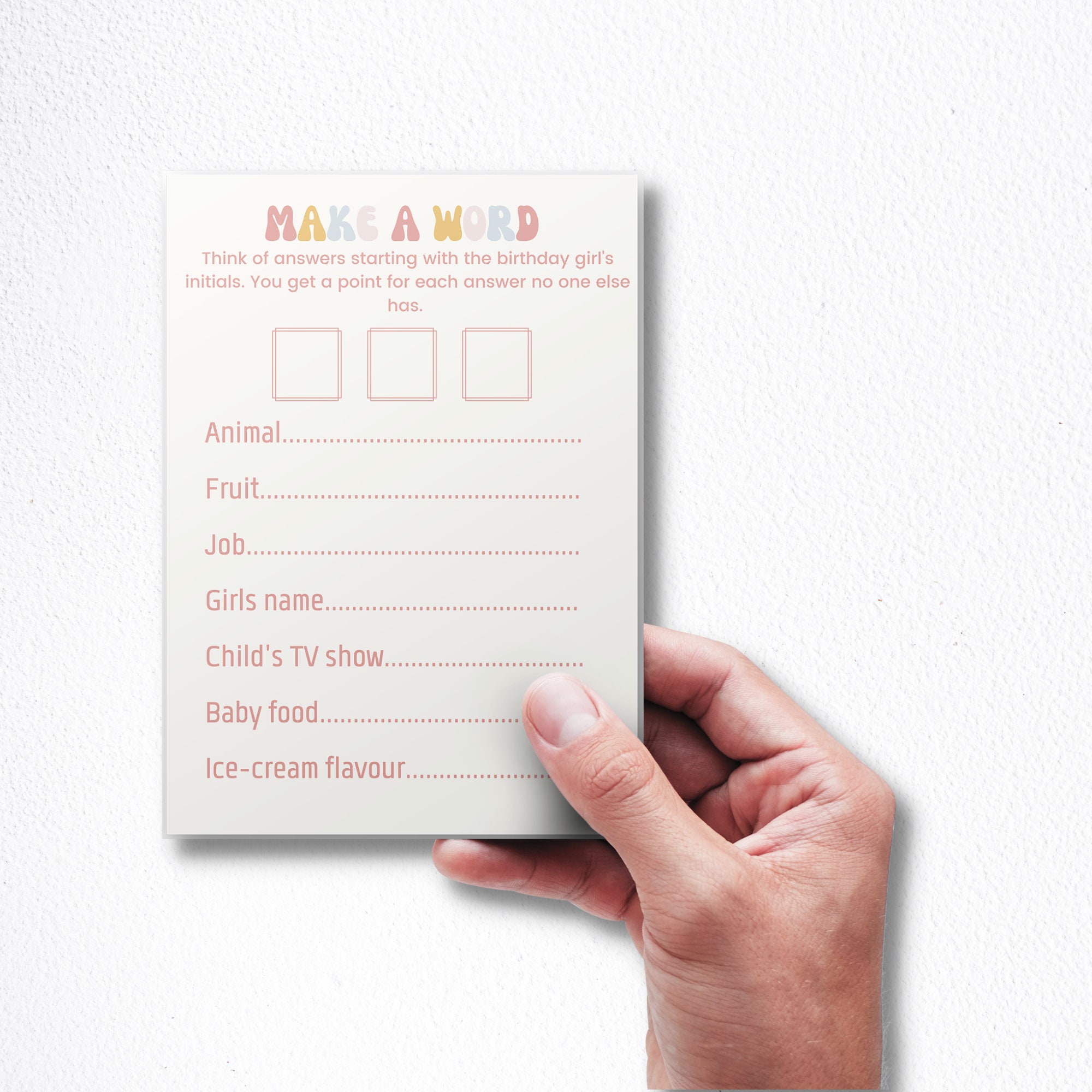 Printable 1st Birthday Party Games for Girl, Rainbow Retro Theme, First ...