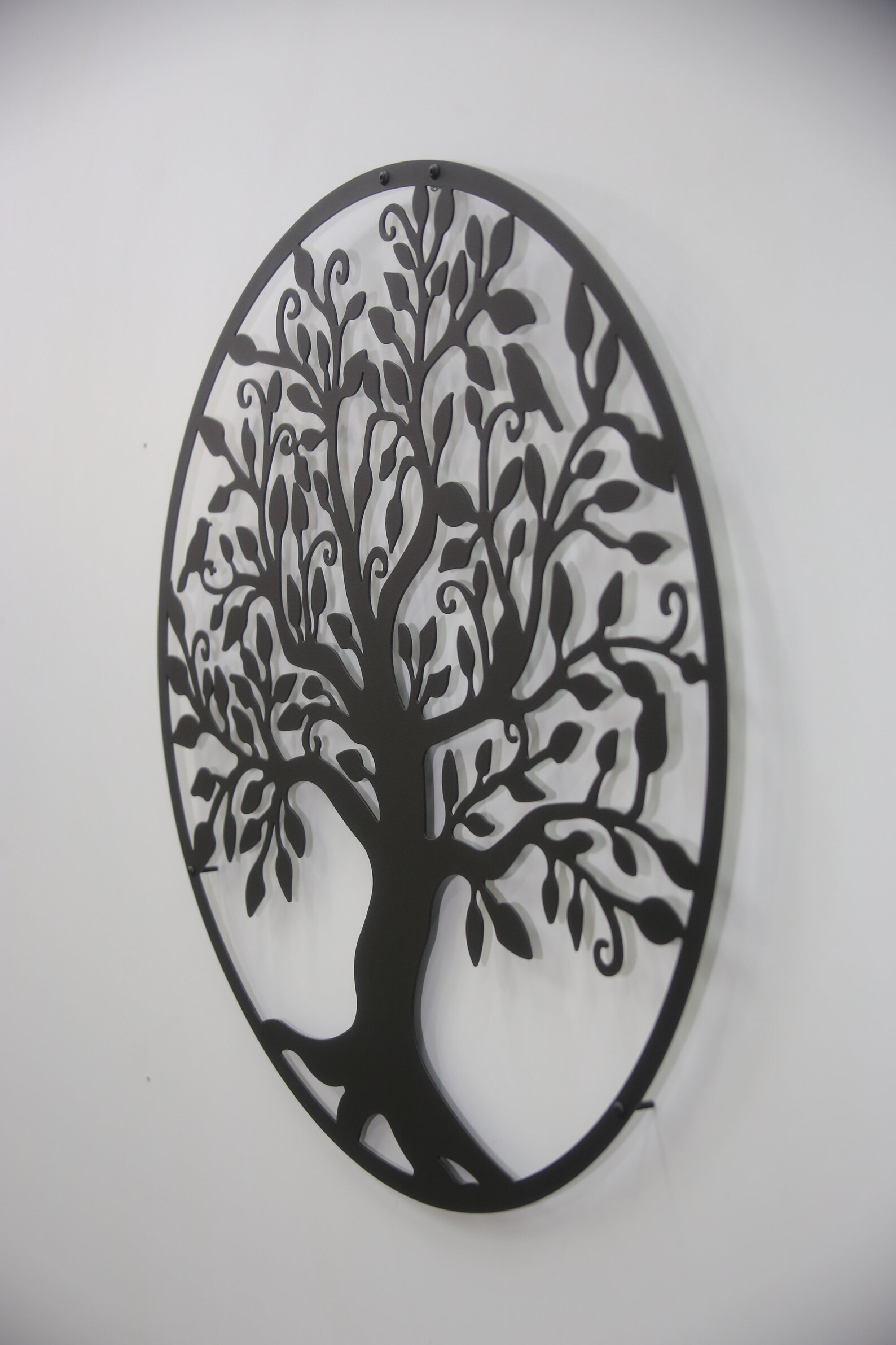 Large Tree of Life Metal Wall Art Wall Decor Metal Tree Round Tree Sign ...