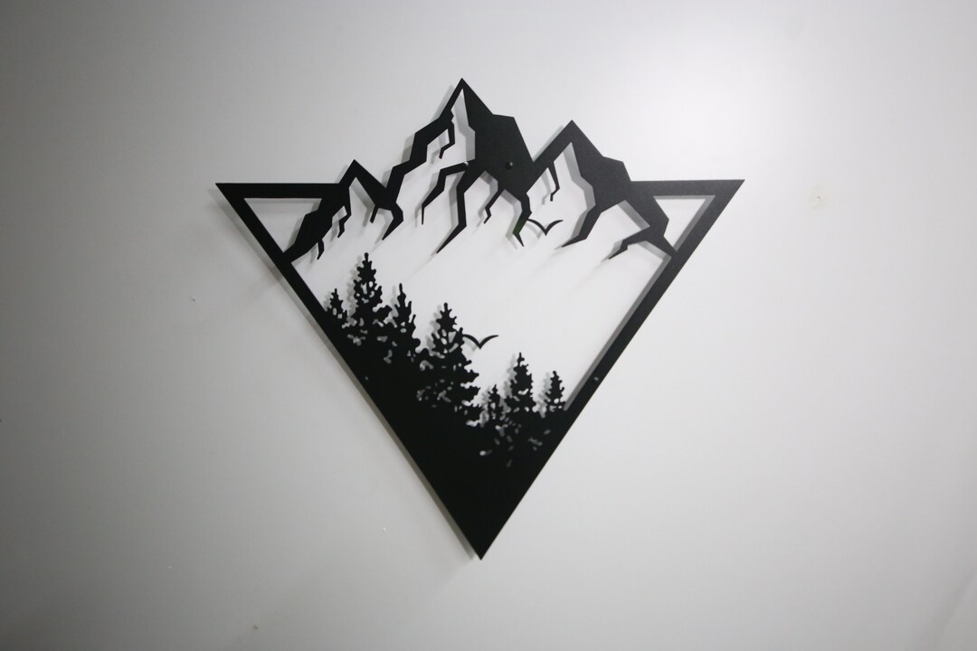 Mountain Wall Art Large Mountain Wall Art Mountain Metal Wall Art