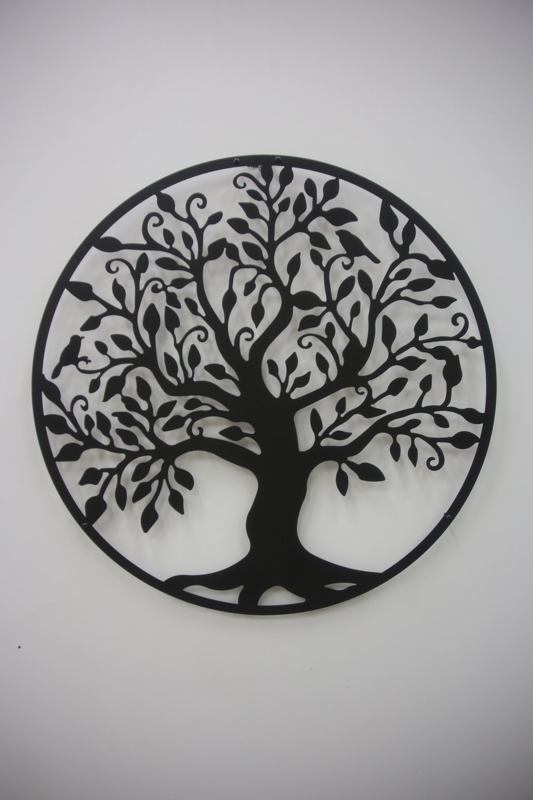 Large Tree of Life Metal Wall Art Wall Decor Metal Tree Round Tree Sign ...