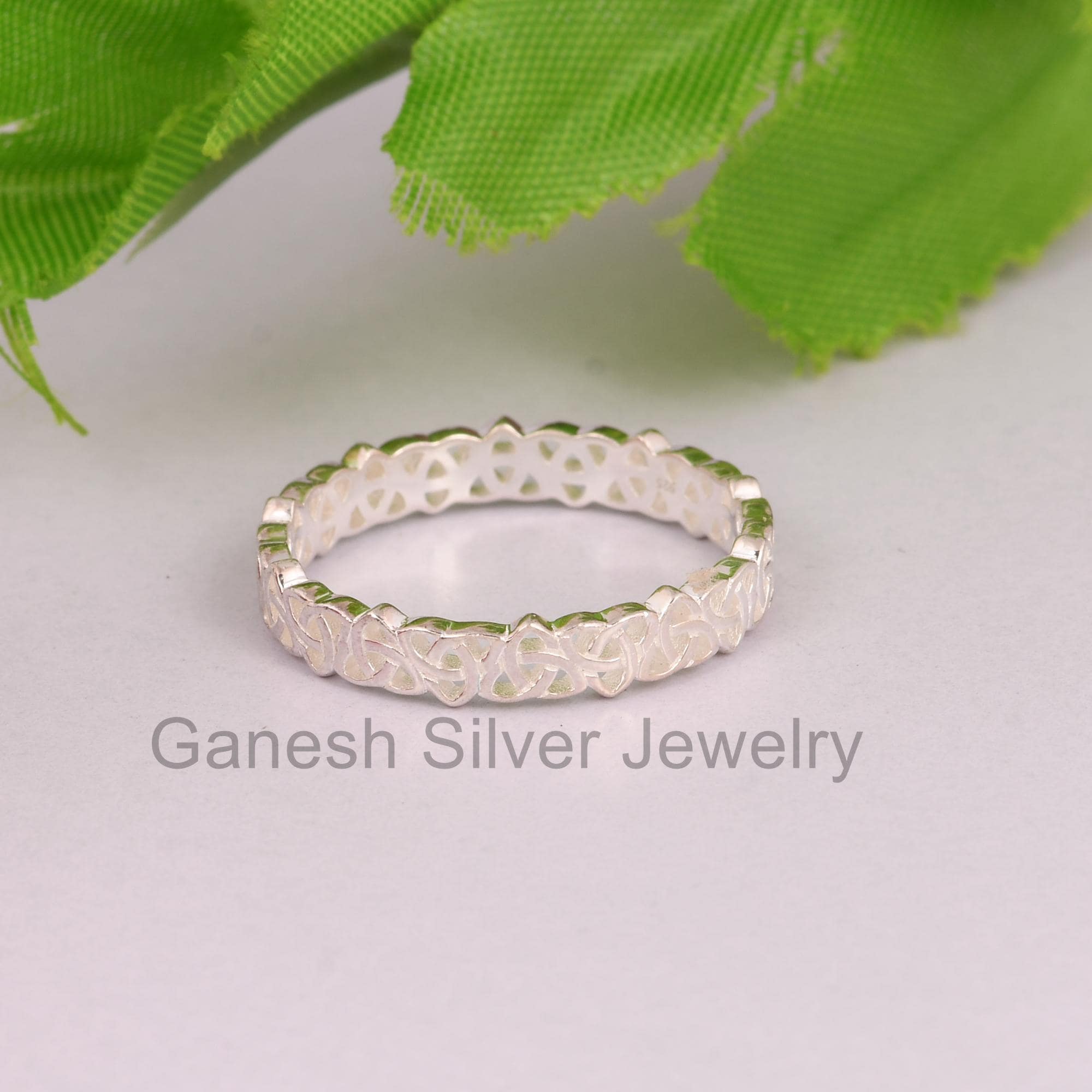 GULICX 925 Anello Celtica Everlasting Love Knot Filigrana Di Nozze - Foto 3