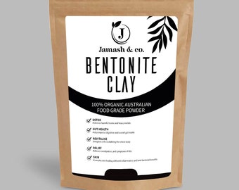 1kg - Bentonite Clay 100% Organic Australian  Food Grade Powder