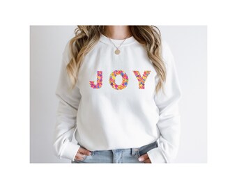 Floral Joy Sweatshirt | Vibrant Flowers | Joyful Design | Comfortable Cotton Blend | Gift for Her