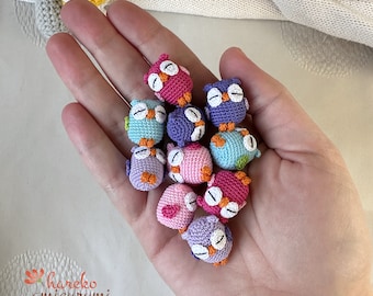 miniature crochet owl handmade microcrochet