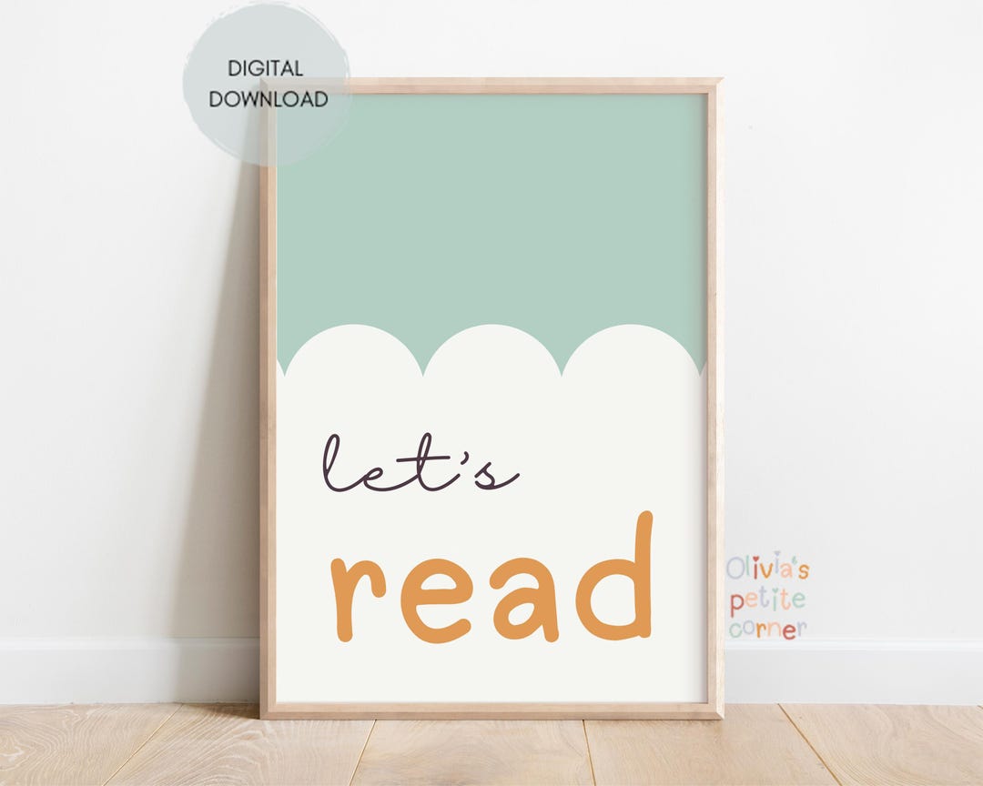 Let S Read Printable Let S Read Wall Art Reading Printables Reading