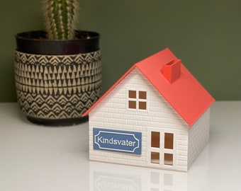 Money box inauguration Personalized | Moving in, First House, Wedding Gift | Custom Name Funny Gift Idea Friends Housewarming
