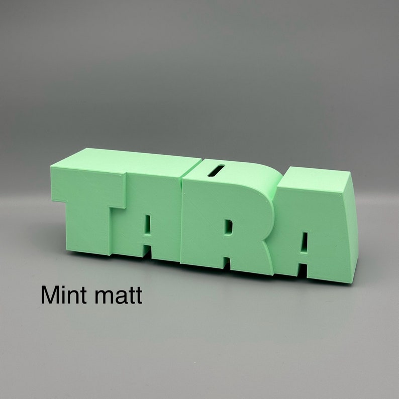 Spardose personalisiert | Custom Name Sparschwein Taschengeld | Geburtstag Taufe Weihnachten Geschenk Mädchen Junge Bild 3